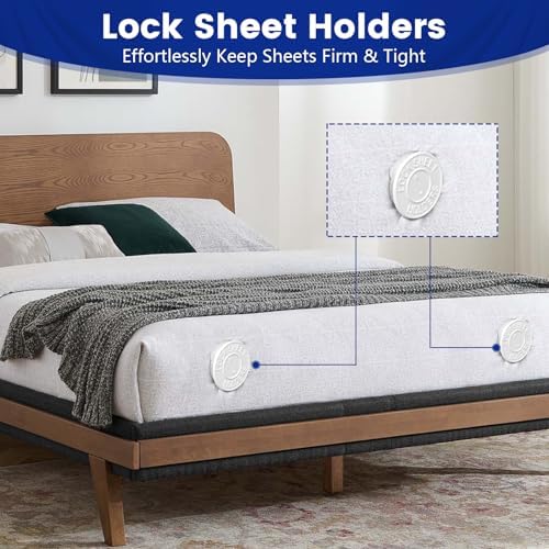 YHOVID 8 Set Bed Sheet Holders - Patented Design