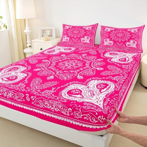 Castle Fairy Plum Floral Sheet Set Full Size 4Pcs