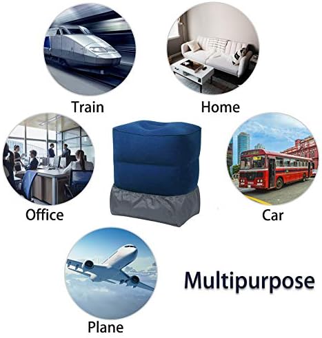 HZQDLN Travel Foot Rest Pillow Portable Inflatable