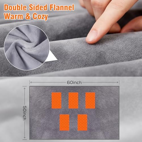 Svanur 50x60 Heated Blanket with 12V Battery