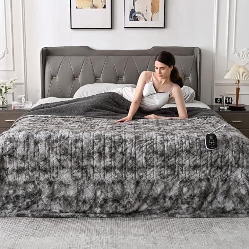 WOOMER Heated Blanket with 10 Heat Levels