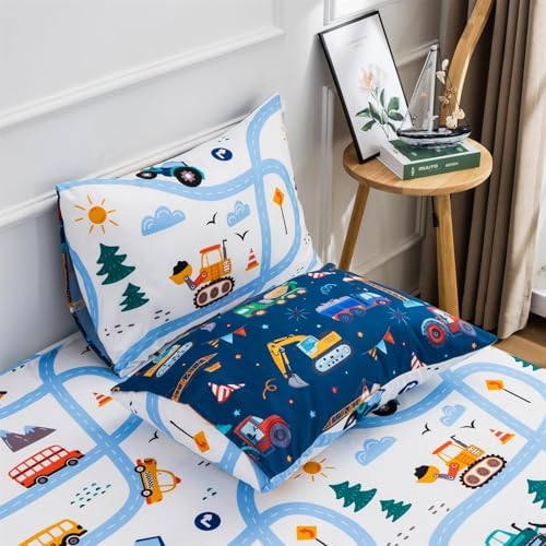 Holawakaka Cartoon Truck Comforter Set Twin Size