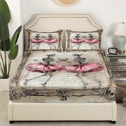 Manfei Skeleton Kids Sheet Set 4pcs