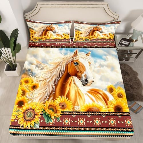 Jejeloiu King Size Aztec Bed Set for Kids