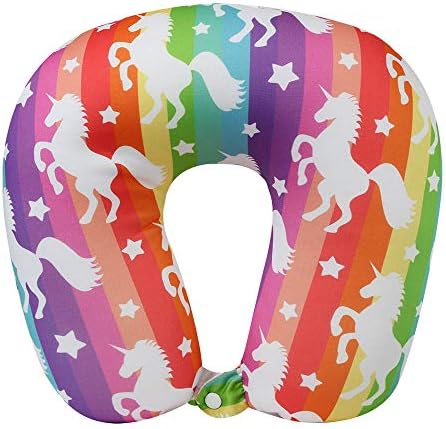 Cloudz Patterned Microbead Travel Pillow - Unicorn