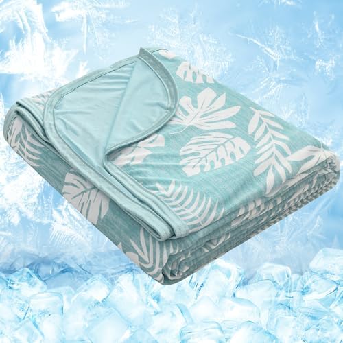 OIGAE Cooling Blanket - Soft Lightweight Summer Blanket for Hot Sleepers