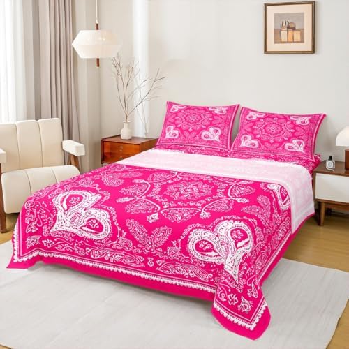 Castle Fairy Plum Floral Sheet Set Full Size 4Pcs