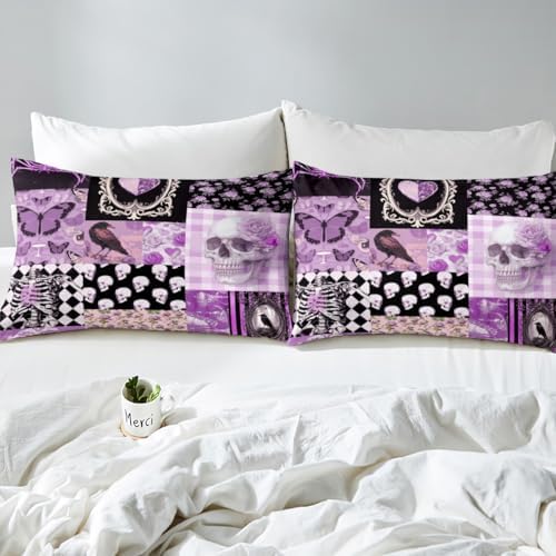 Boho Skeleton Bedding Set for Kids Room