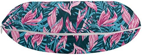 Ambesonne Exotic Travel Pillow with Aloha Bird of Paradise Print