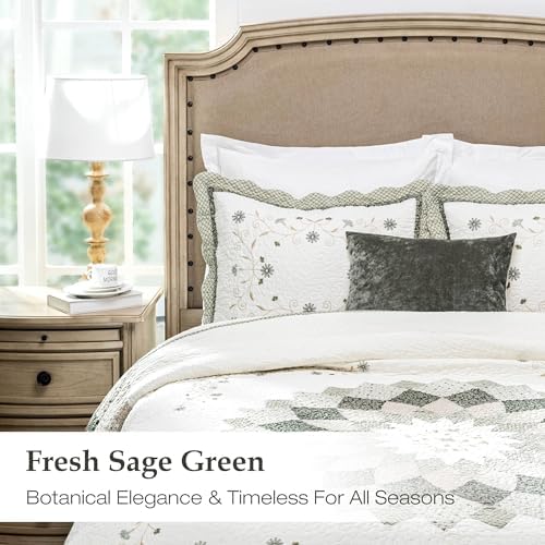 ELEGANT LIFE HOME All-Season Cotton Quilt Set 3-Piece