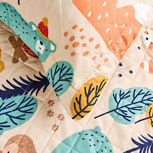 Junsey Kids Quilt Twin Size Bear Bedding Set 3Pcs 1