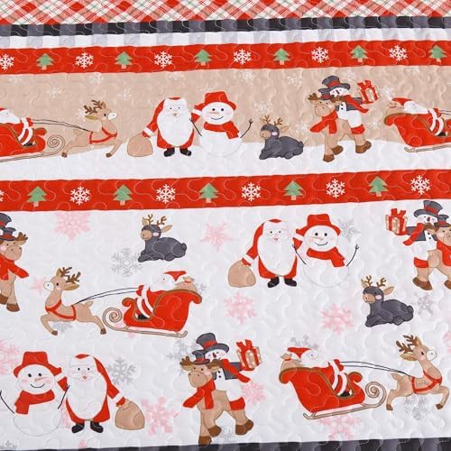 MarCielo Christmas Kids Quilt Set Twin 1