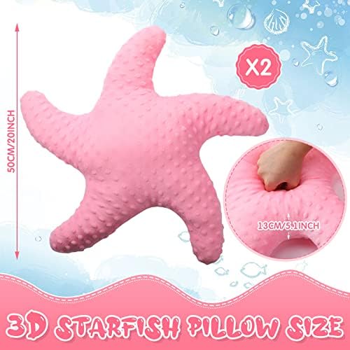 Fumete Starfish Throw Pillow - 20 Pink 2 Pcs