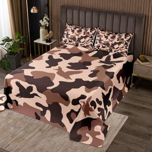 Erosebridal Camo Bedspread Set for Kids