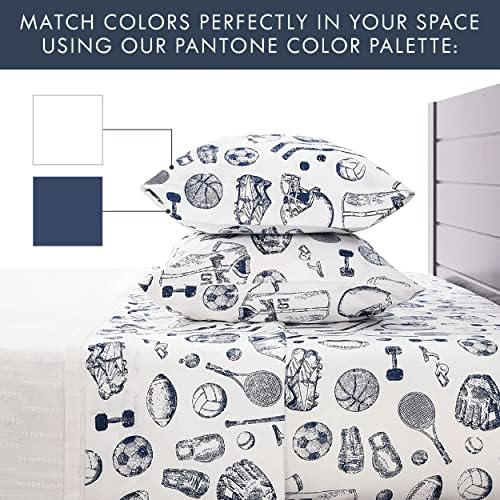 Kids Sports Bedding Set Baseball Football Soccer Themed