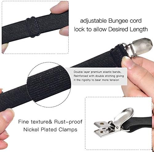 Goodtimes Adjustable Bed Sheet Clips for Mattress Sofa Recliner