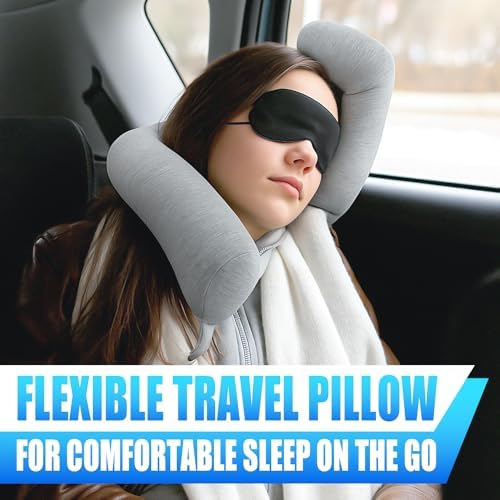 Point2Points Memory Foam Travel Pillow for Airplanes