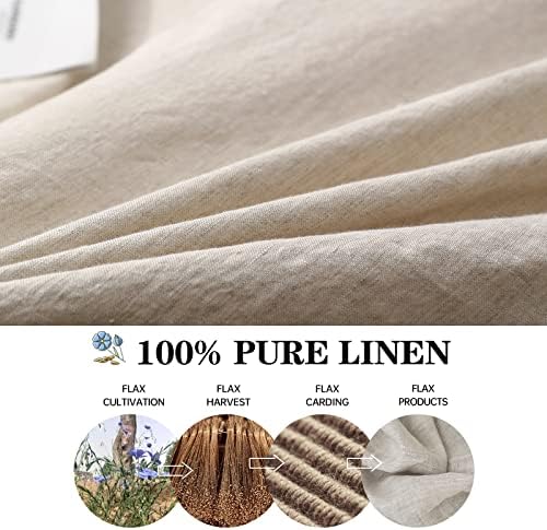SimpleOpulence Linen Duvet Cover Set King Size