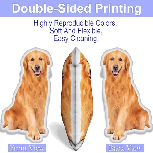 Custom Pet Pillow with Personalized Photo White