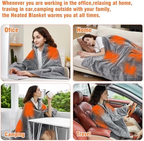 Svanur 50x60 Heated Blanket with 12V Battery