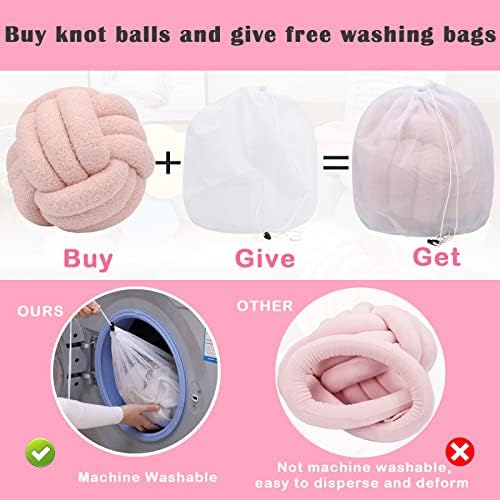 KOGITI Knot Pillow Ball Soft Plush Throw Decorative Pillow