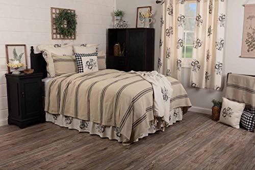 Piper Classics Mill House Stripe Black Queen Bed Blanket