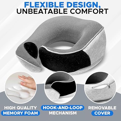 EcoNour Memory Foam Travel Pillow Set