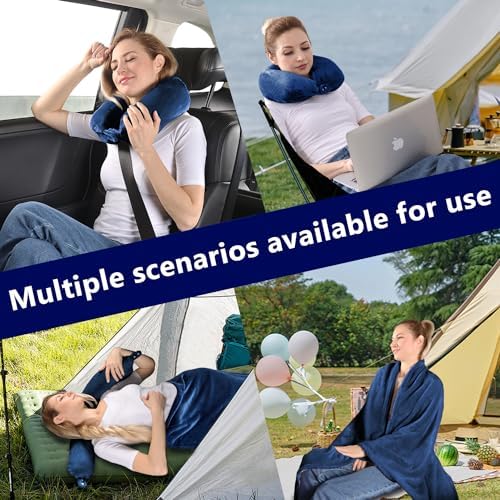 Yaning Multifunctional Travel Blanket with Neck Pillow Case