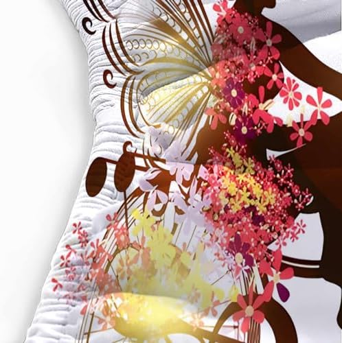 OIHVIM Girls Twin XL Fitted Sheet Floral Cooling Bedding