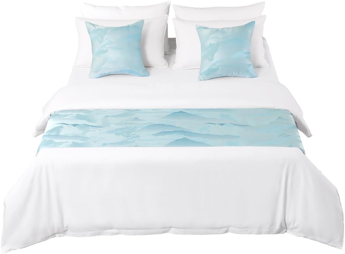 AMBERIS Bed Runners Scarves Modern Style No Fading Soft