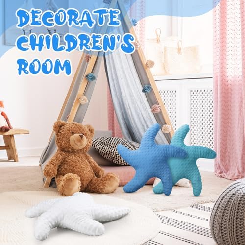Fumete Starfish Plush Pillow 3 Pack 20 Inch Decor