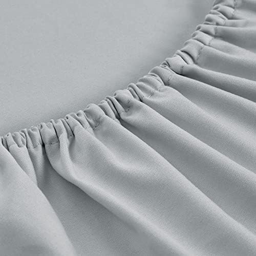 FreshCulture King Fitted Sheets 6 Pack Light Grey
