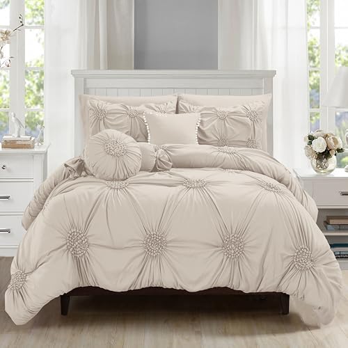 Elegant Comfort 10-Piece Sunflower Bed-in-a-Bag Set