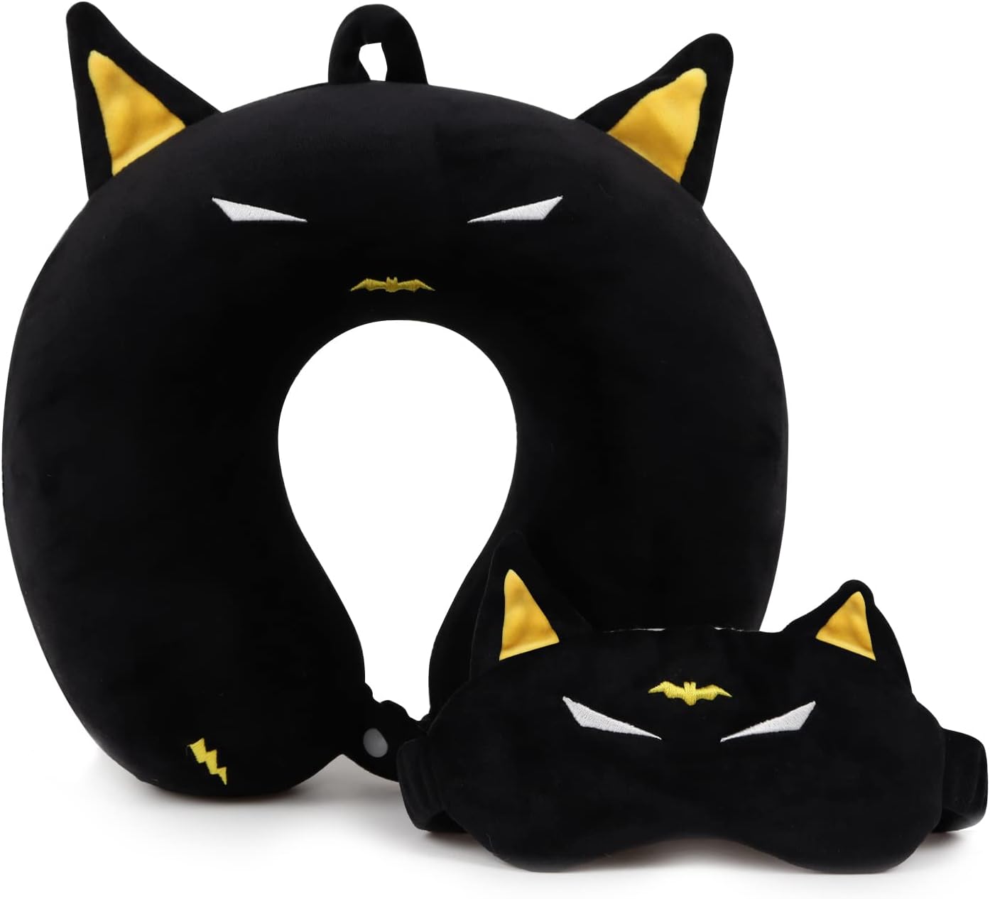 ETOILESEA Superhero Travel Pillow with Eye Mask 1