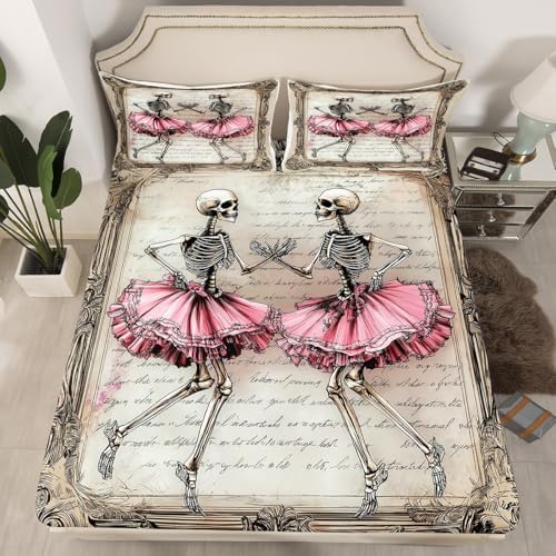 Manfei Skeleton Kids Sheet Set 4pcs