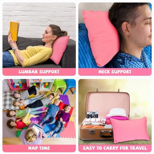 Kigley 6-Pack Mini Travel Pillows 14x9 Inch Soft Comfort