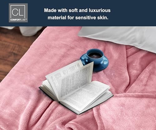 Comfort Lab Plush Flannel Bed Blanket - 90 x 90