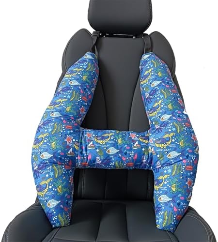 SIQITECHNO Car Travel Pillow with Cartoon Design