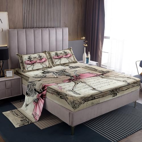 Manfei Skeleton Kids Sheet Set 4pcs