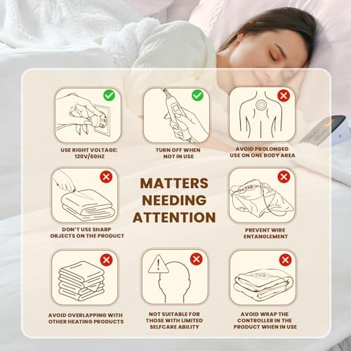 Bearhug Electric Blanket Full Size 77 x 84