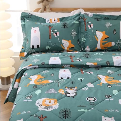 JSD Forest Animals Kids Comforter Set Twin Size 1