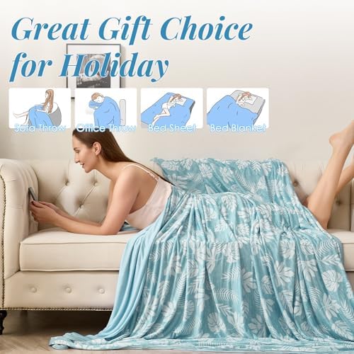 OIGAE Cooling Blanket - Soft Lightweight Summer Blanket for Hot Sleepers