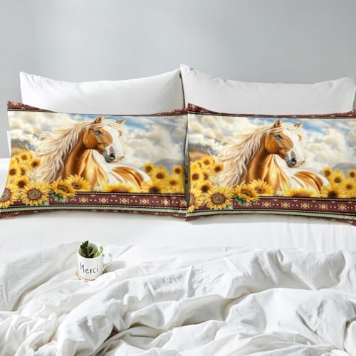 Jejeloiu King Size Aztec Bed Set for Kids