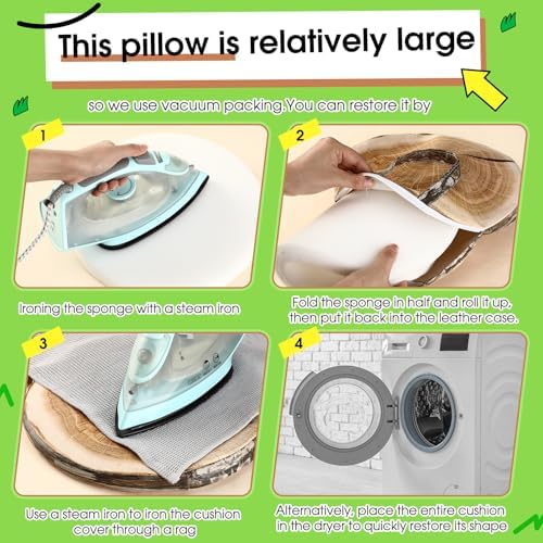 Suzile 8 Pcs Wood Slice Kids Floor Cushions