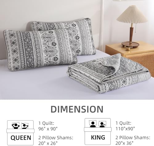 Goodidea Boho Quilt Set King Size 3 Piece