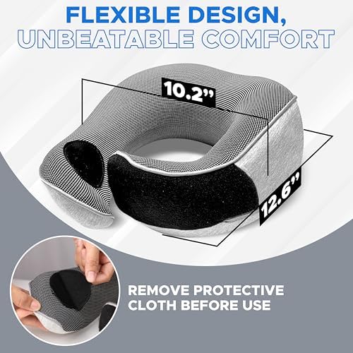 EcoNour Memory Foam Travel Pillow Set