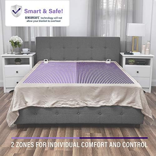 SensorPEDIC Heated Electric Blanket King Cappuccino