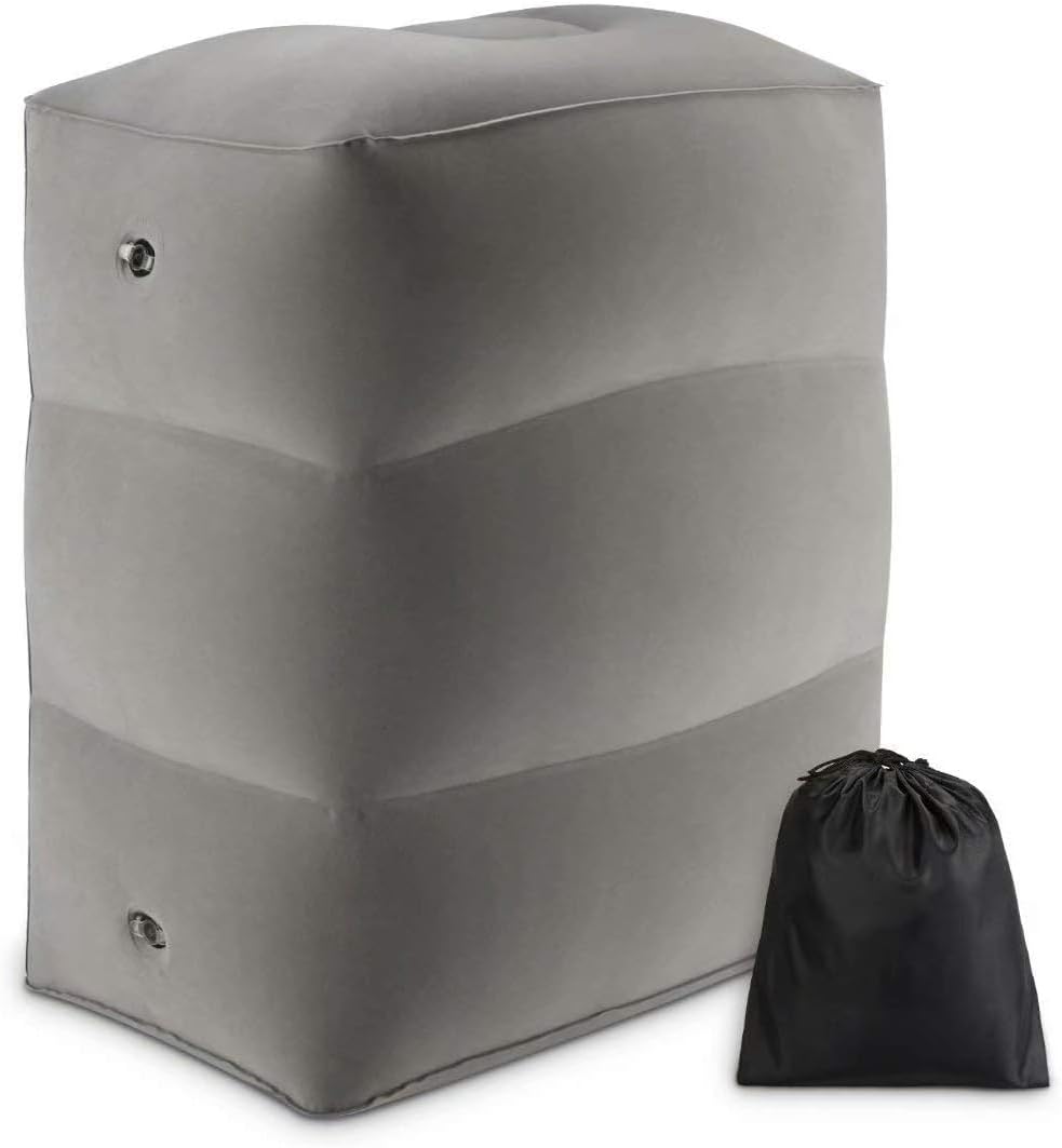 Inflatable Foot Rest Pillow for Travel and Home Use