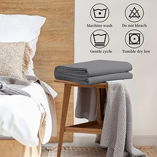 HollyHOME Luxury Checkered Bed Quilt Bedspread FullQueen