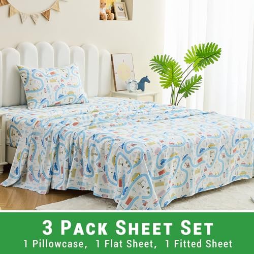 Gogreen Kids Bed Sheet Set Twin Size 3pcs